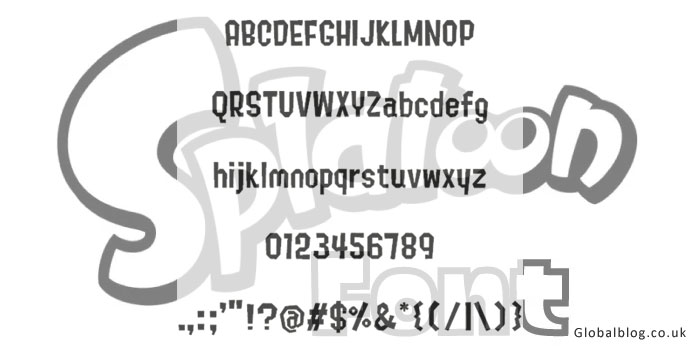 Splatoon Font