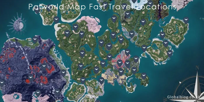 Palworld Map Fast Travel Locations