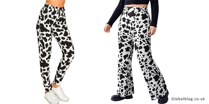 Cow Print Pants