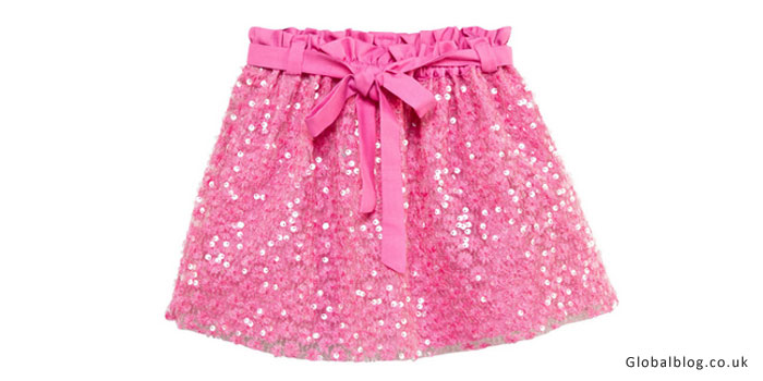 Pink Sequin Skirt