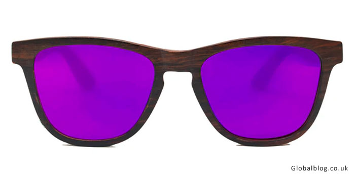 Wood Sunglasses Purple