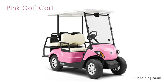 Pink Golf Cart