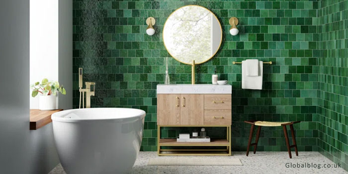 Green Bathroom Tiles