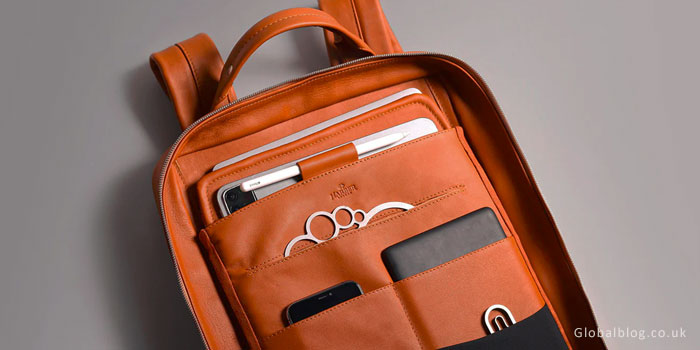 Leather Laptop Backpack