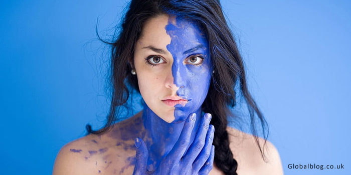 Blue Face Paint